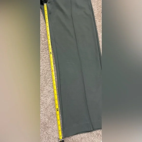 NWT Ann Taylor Sage Green Knit Wide Leg Crop Pants Trousers 16 - Picture 8 of 8